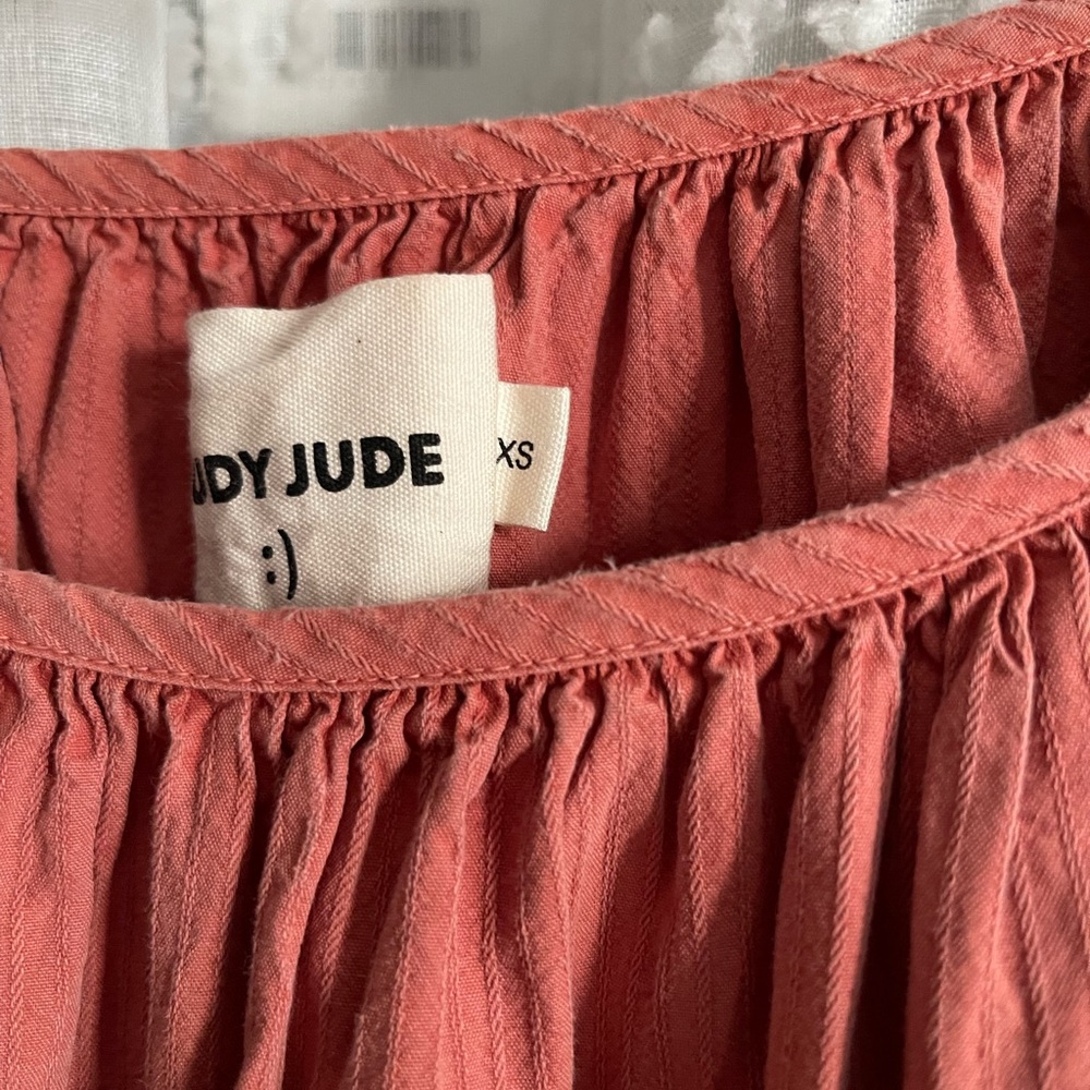 FSOT - Rudy Jude Rust Gather Dress 100% organic cotton - xs - Picture 6 of 17